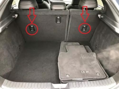 Trunk Rear Seats Organizer Cargo Net for Mazda CX-30 2020-2026 – Envelope Style Cargo Net for SUV – Premium Mesh Car Trunk Organizer Vehicle Carrier Storage – Compatible with CX-30