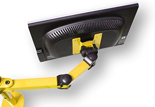 Quad LCD Monitor Stand Desk Clamp Holds Upto 4 27-Inch LCD Monitors, Yellow (LCD-2020Y)