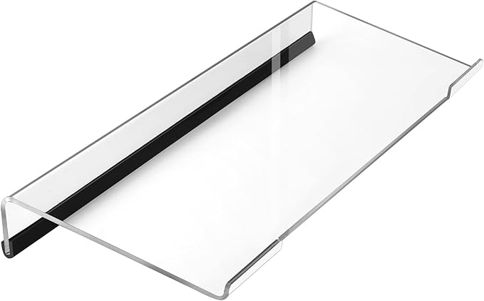 Computer Keyboard Stand PC Keyboard Stand, Acrylic Tilted Keyboard Stand for Ergonomic Typing Clear Keyboard Tray for Easy Typing and Working, Keyboard Holder with Silicone Non-Slip Case