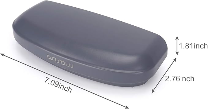 MOSISO Car Visor Sunglasses Case, Universal Automotive ABS Eyeglasses Holder Protective Box Clip Eyewear Hard Shell Storage Organizer with Magnetic Closure and Double Card Clamp, Space Gray