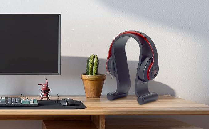 SAMDI Wood Headphone Stand Headset Stand Headphone Holder Universal Gaming Headset Holder - Oak Wood