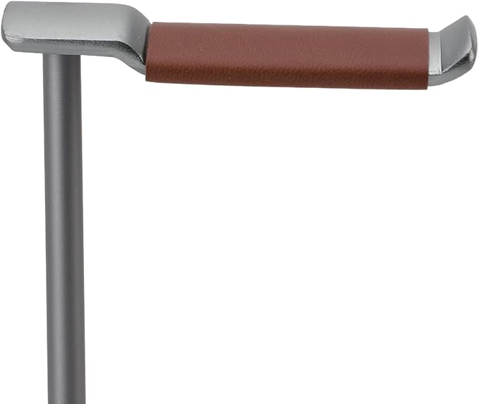 Headphone Stand,Headset Holder,Aluminum Alloy Earphone Stand with Supporting Bar,Solid Base for Most Headphones Size (Silver) (Black) (Grey)