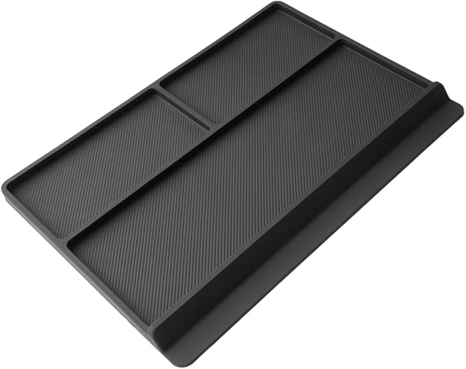 CDEFG Center Console Organizer Tray Compatible with 2021-2025 2026 Toyota Sienna Armrest Anti-Slip Storage Pad, Armrest Lid Nonslip Mat Cellphone Barrier for 4th Gen Toyota Sienna Interior Accessory