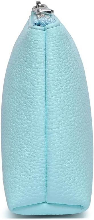 PU Leather Makeup Simple and Convenient Handbag Small Exquisite Storage Bag (PU/Clear Water Blue)