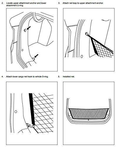 Trunk Organizer for Chrysler 200 2015-2017 – Mesh Car Trunk Organizer – Cargo Net for Coupe, Sedans – Nylon Mesh Netting – Compatible with Chrysler 200 2015-2017