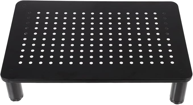 Operitacx Adjustable Monitor Desk Stand Riser with 3-Level Height Settings and Storage Space for Computer Screens up to 22 Lbs Compatible with Pc Gaming Desk Accessories and Dual Monitor Setups