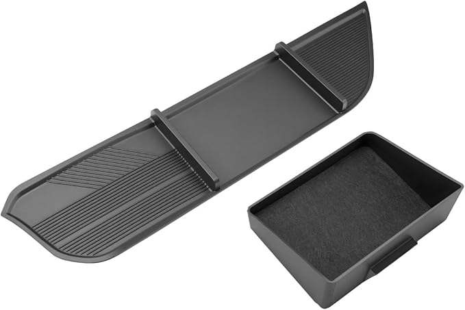 CDEFG 2Pcs for 2026 Toyota RAV4 Center Console Organizer for 2026 Toyota RAV4 Accessories Middle Console Passenger Side Storage Box TPE Tray