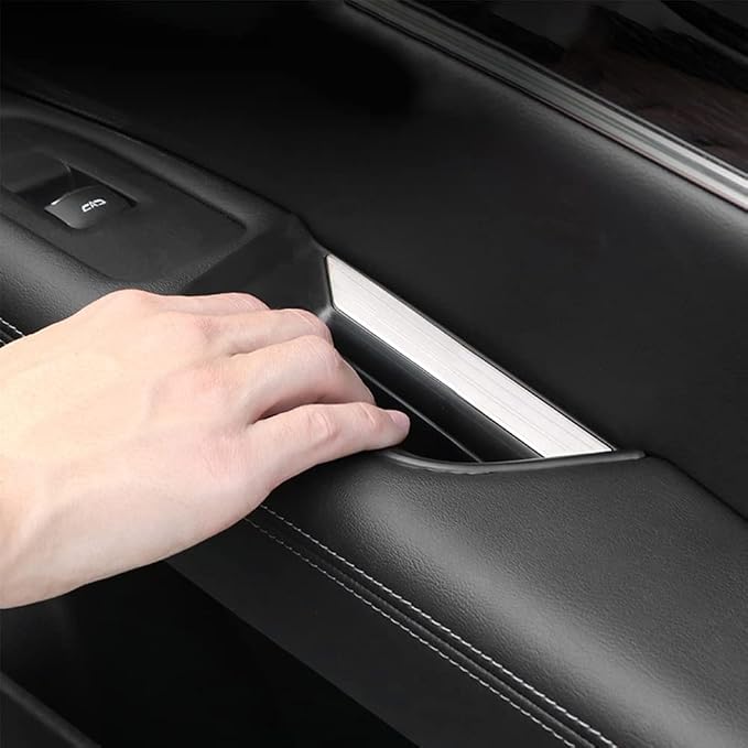 2pcs XT5 Rear Side Door Handle Storage Box Holder Upgraded Door Armrest Organizer for Cadillac XT5 2023 2022 2021 2020 2019 2018 2017