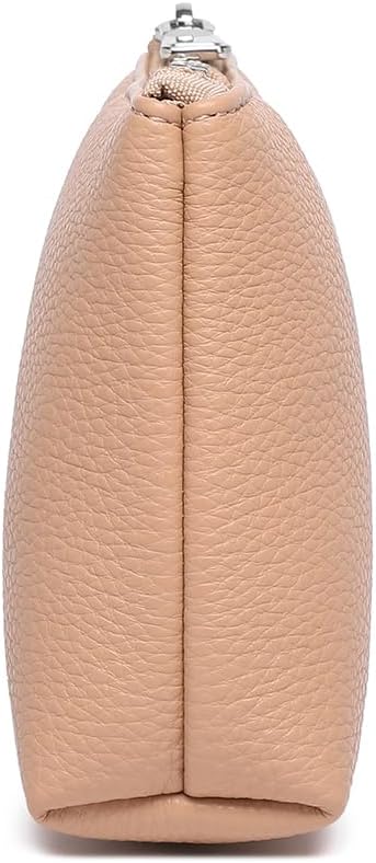 PU Leather Makeup Simple and Convenient Handbag Small Exquisite Storage Bag (PU/Camel Pink)