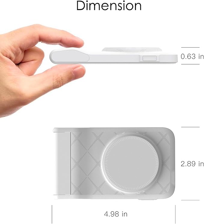 3 in 1 Charging Station for Multiple Devices,Travel Wireless Charging Station, Foldable Charger for iPhone 16/15/14/13/12/SE/11/X/8 Series,& Android Phone,& AirPods,& iWatch (Adapter Not Included)