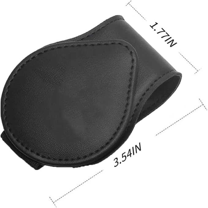 Sunglasses Holder for Car, Leather Glasses Frame, Eyeglass Hanger Card Clip for Car Sun Visor,Sunglasses Holder Compatible with Chevy Camaro SS