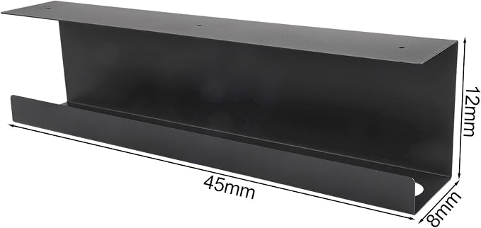 Metal Cable Trays for Efficient Under Desk Wire Management Perfect Addition to Any Home Office Setup (Black)