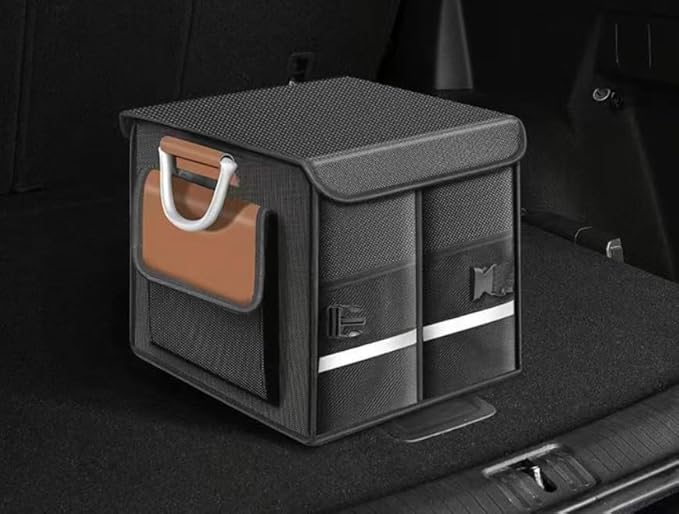 Car Trunk Organizer for SUV, Foldable Car Organizers and Storage, Car Accessories 36L,Orange