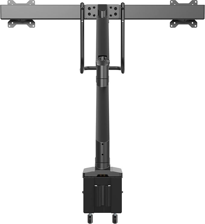 StarTech.com Desk Mount Dual Monitor Arm with USB & Audio - Slim Adjustable Dual Monitor VESA Mount for up to 32" (17.6lb/8kg) Displays - Ergonomic Articulating - C-Clamp/Grommet (ARMSLIMDUAL2USB3)