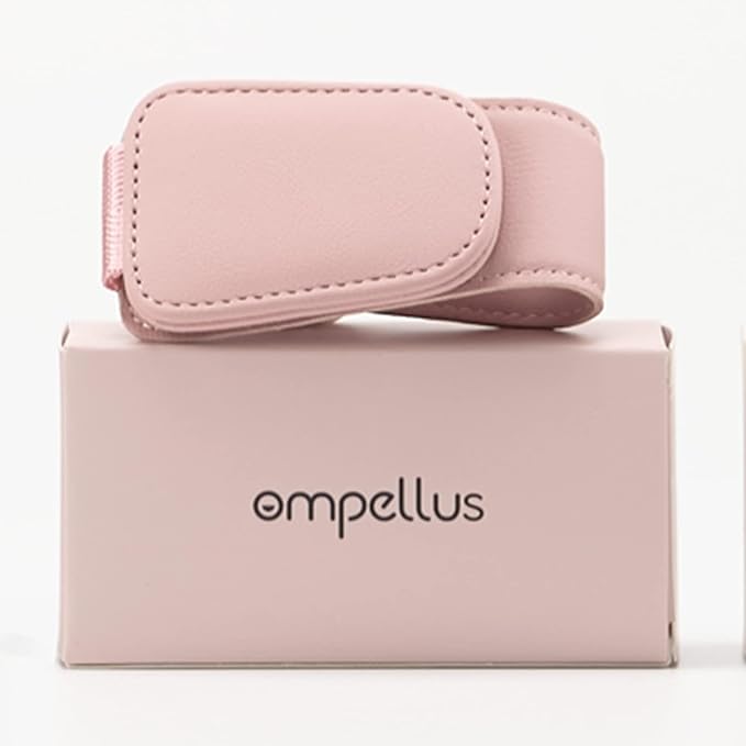 Magnetic Leather Sunglass Holder, Eyeglass Hanger Clip for Car Sun Visor, Suitable for Different Size Eyeglasses(Pink, 1 Pack)
