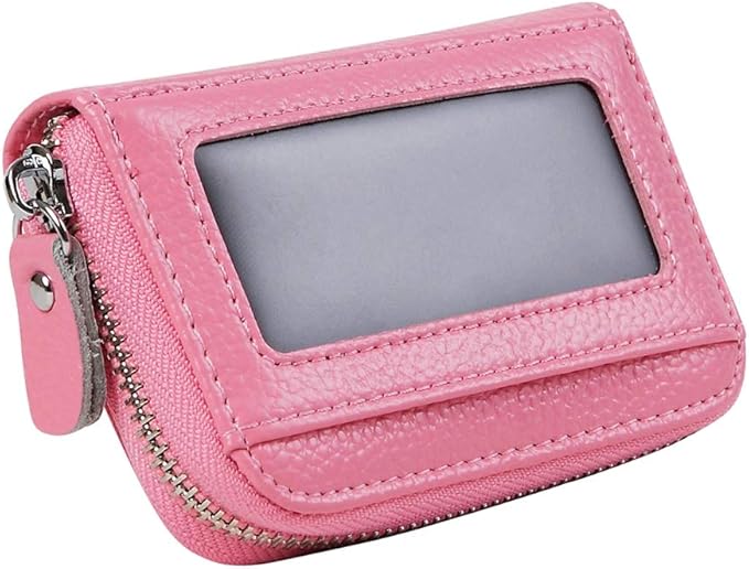 Women's RFID Blocking 12 Slots Credit Card Holder Leather Accordion Wallet