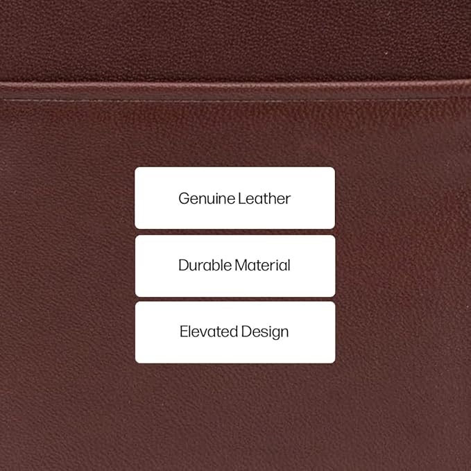 Thread Wallets Ultra Slim Minimalist Leather Card Holder Wallet (Chocolate)