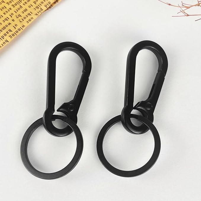 Metal Keychains for Women Men, Key Chain Ring Clip Holder Organizer for Home Car, Cut Keyring Accessories