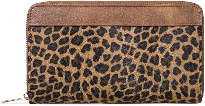 CLUCI Women Wallet Large PU Leather Wristlet Purse for Women RFID Blocking Zip Around Card Holder Ladies Travel Clutch | RFID, Bifold, Wristlet, Large