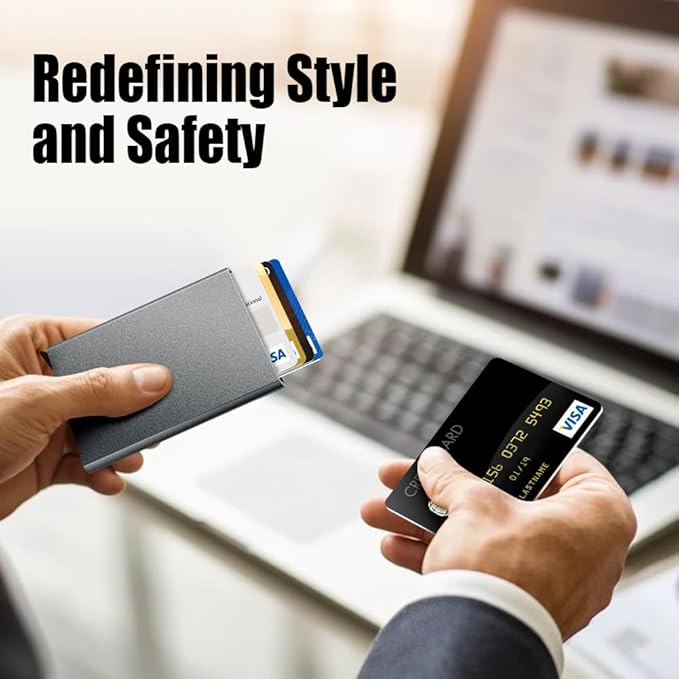FurArt Slim Minimalist Wallet, Front Pocket Wallets, RFID Blocking, Credit Card Holder for Men