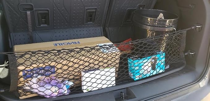 Trunk Organizer Cargo Net for Chevrolet Traverse 2018–2026 – Envelope Style Cargo Net for SUV – Premium Mesh Car Trunk Organizer Vehicle Carrier Storage – Compatible with Chevy Traverse