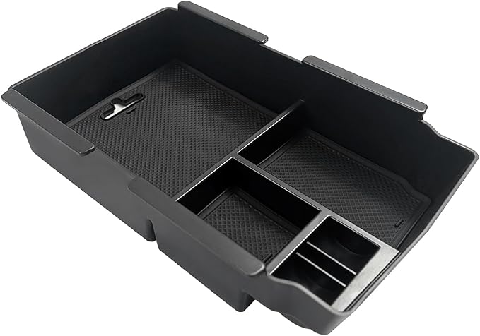 Muslogy Center Console Organizer with Coin Holder Compatible with Honda CRV & CRV Hybrid 2023 2024 2025 2026 LX EX Sport EX-L Sport Touring Hybrid Accessories (Black)