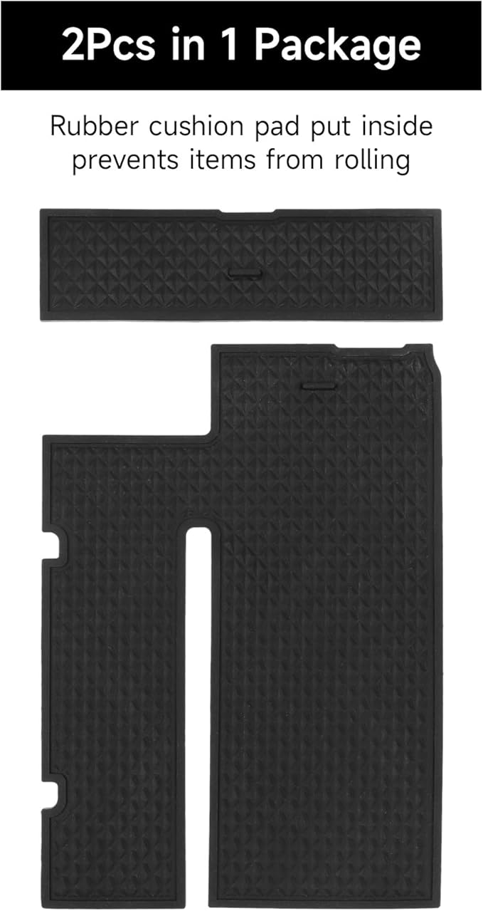 Center Console Organizer Tray Compatible with Mazda 3 Accessories 2019-2025 2026 Armrest Storage Box ABS Console Insert Tray Container