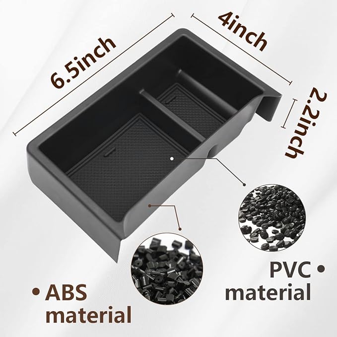 Muslogy for Maverick Center Console Organizer Gear Shift Storage Box ABS Material Insert Tray Compatible with Ford Maverick 2026 2025-2022 Accessories (Black)