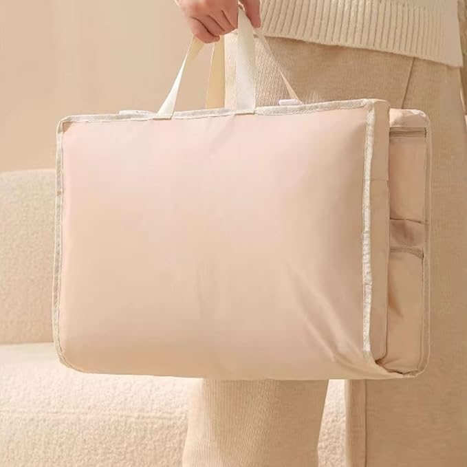 Waterproof Polyester Travel Organizers for Clothes Underwear Storage Ergonomic Luggage Packing Bags with Multiple Compar