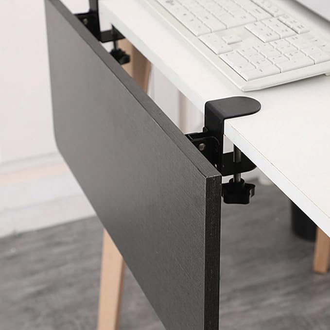 Angoily Foldable Keyboard Hand Support Bracket with Clamp Adjustable Desktop Extension Board 9.84X4.13X1.77In for Home Office Desk Keyboard Tray
