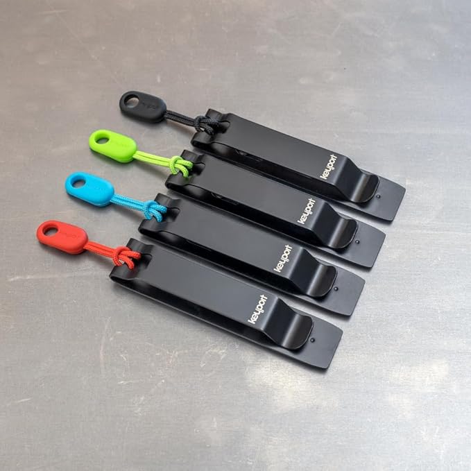 Keyport KO (Key Organizer) Pocket Clip - Detachable Deep Carry Pocket Clip Exclusively for Modular Keyport Pivot & Slide Key Holders - NOT Compatible with Anywhere Tools or Individual Modules (Black)