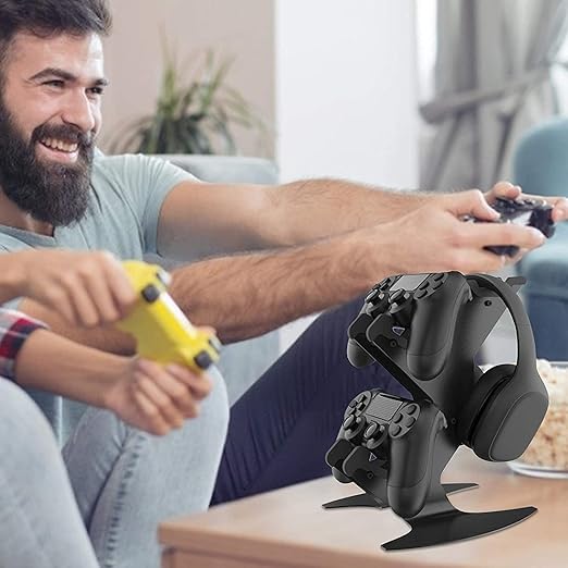 NBCP Controller Holder, Game Controller Rack Headset Stand for Xbox Series X S/Xbox one / PS5 / PS4 / NS/PC/Headset, Aluminum Metal Mount Universal Organizer for Video Game Accessories