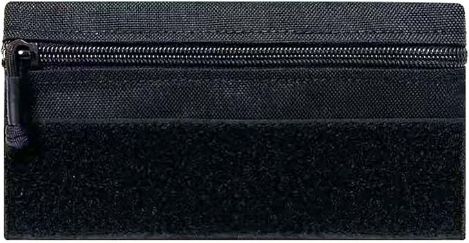 Tactical Admin Zipper Pouch with Hook and Loop, Carry On Bag Insert EDC Organizer Utility Storage Pocket Wallet for Snack Backpack Accessories Chest Ring