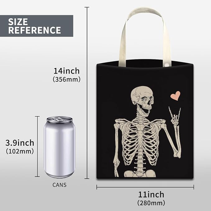 Car Trash Can, Cute Car Trash Bag, Hanging Car Organizer and Storage Bag, Trash Bin for Car Accessories, Vehicle, Travelling, Camping Cool Skull Heart