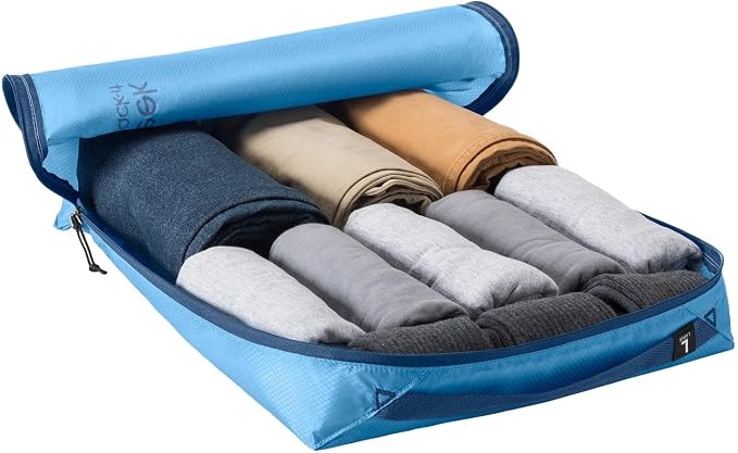 Eagle Creek Pack-It Isolate Extended Stay Set - Includes Shoe Sack, M Clean/Dirty Cube, 2x M Isolate Cube & 2x L - Travel Essentials - Travel Essentials - Blue Dawn