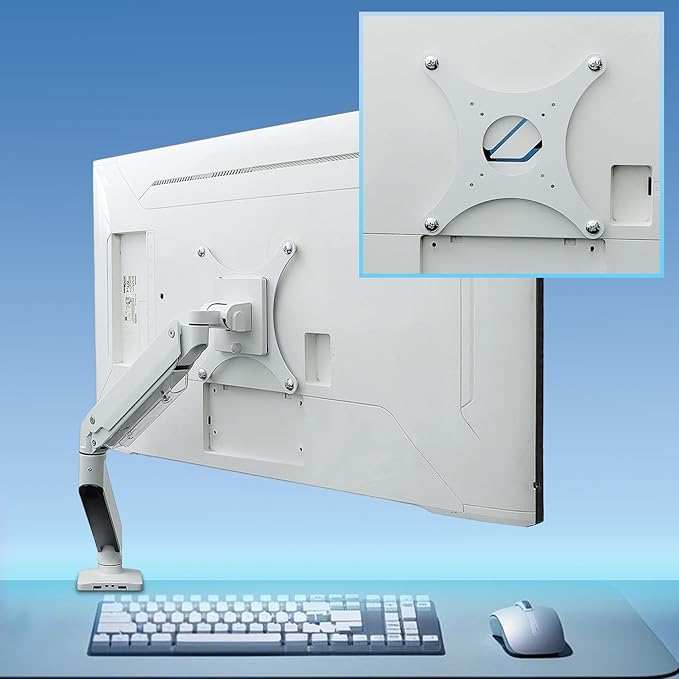 Odyssey Neo 43inch G7 VESA Mount Adapter Compatible with Samsung 43" Odyssey Neo G7, 43" M7ï¼?M70Fï¼?Series 4K Monitor (Fits 2023 S43CG702NN, LS43FM702UNXZA) (White)
