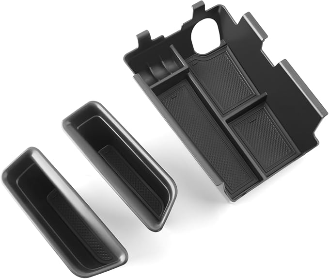 SKTU 3Pcs 2024 2025 2026 Mustang Center Console Organizer for 2024-2026 Ford Mustang Console Tray 2024 2025 2026 Mustang Accessories Insert Glove Pallet Organizer Mustang Door Side Storage Box