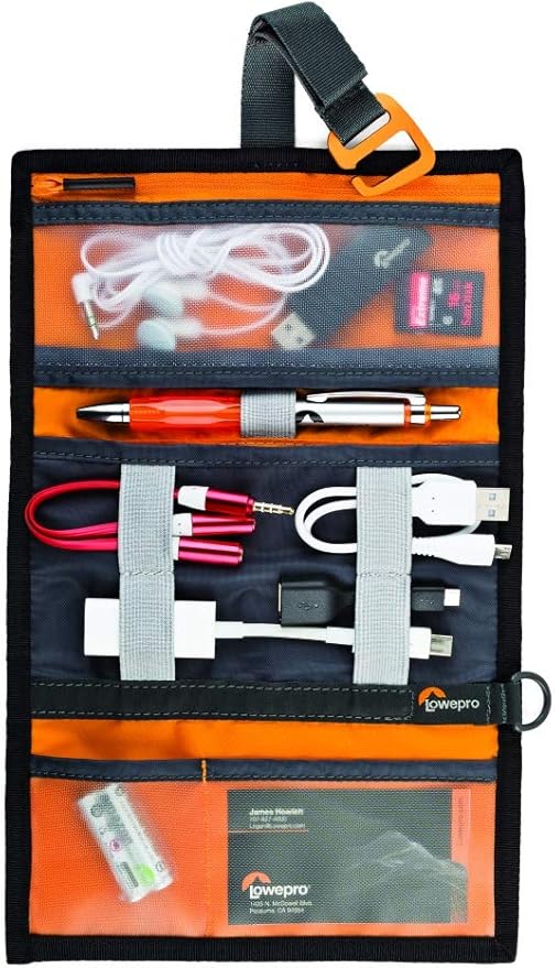 Lowepro GearUp Wrap: Compact Travel Organizer for Phone Cables, Adapters, USB Memory Sticks and Small Devices
