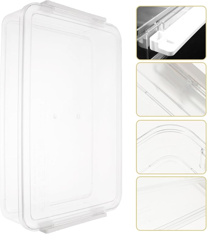 Large Stackable File Storage Box with Lid, Portable Desktop File Organizer for Household and Office Document Filing, Multi-function Paper Folder Holder