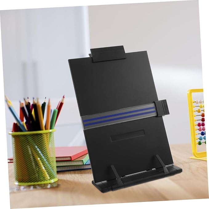 OSALADI Adjustable Desktop Document Holder Multi Functional Clip Stand for Books Magazines and Documents for Reading and Typing with Adjustable Angles
