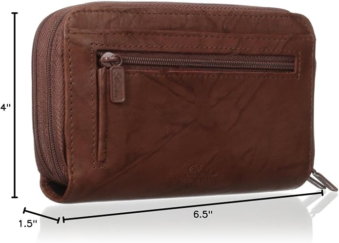 Buxton Heiress Double Zip Organizer Wallet