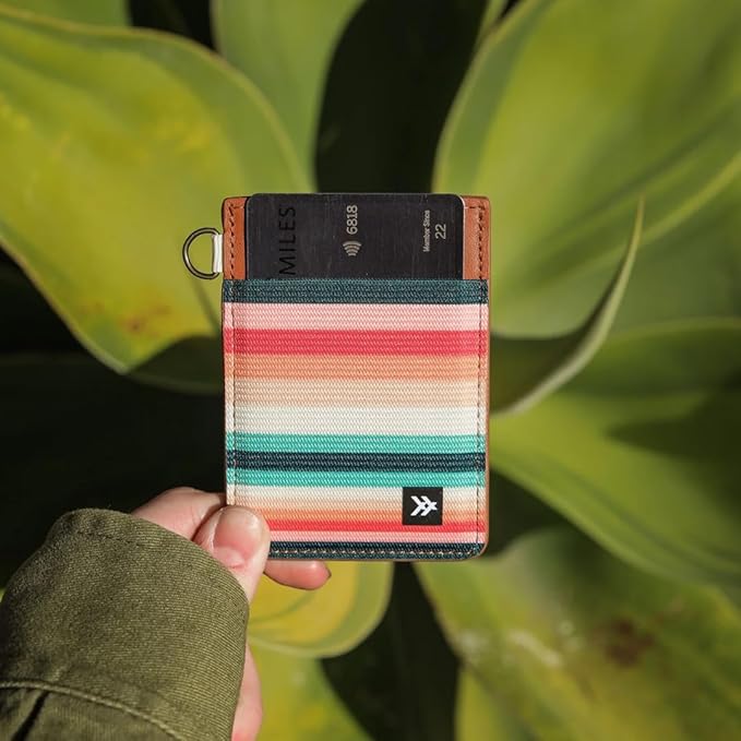 Thread Wallets Ultra Slim Minimalist Leather Card Holder Wallet (Renae)
