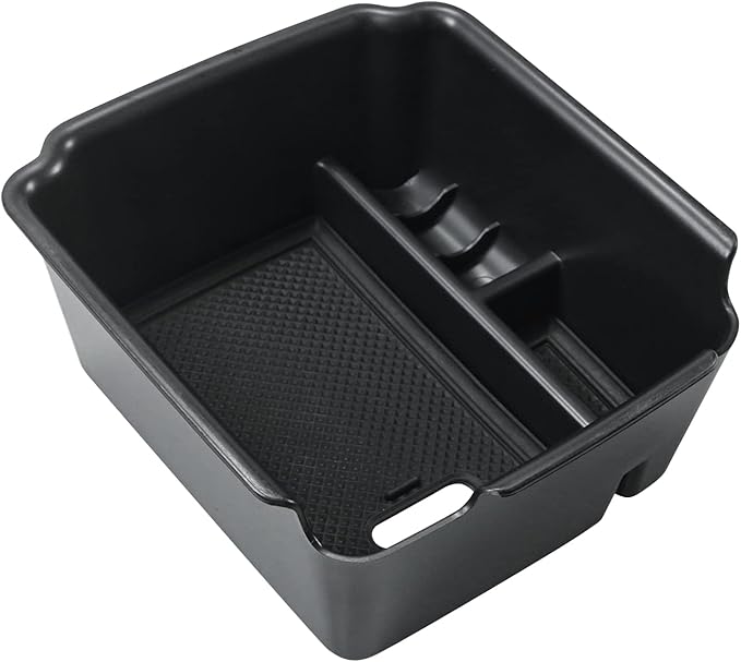 SKTU for 2022 2023 2024 2025 2026 Volkswagen Taos Center Console Organizer 2022 2023 2024 2025 2026 VW Taos Accessories Insert ABS Black Materials Tray Armrest Secondary Storage Box