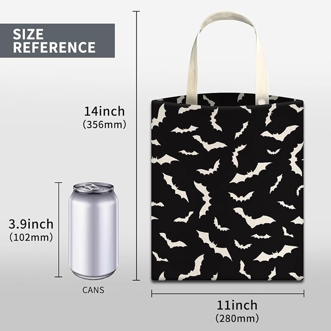 Car Trash Can, Cute Car Trash Bag, Hanging Car Organizer and Storage Bag, Trash Bin for Car Accessories, Vehicle, Travelling, Camping Halloween Bats Pattern