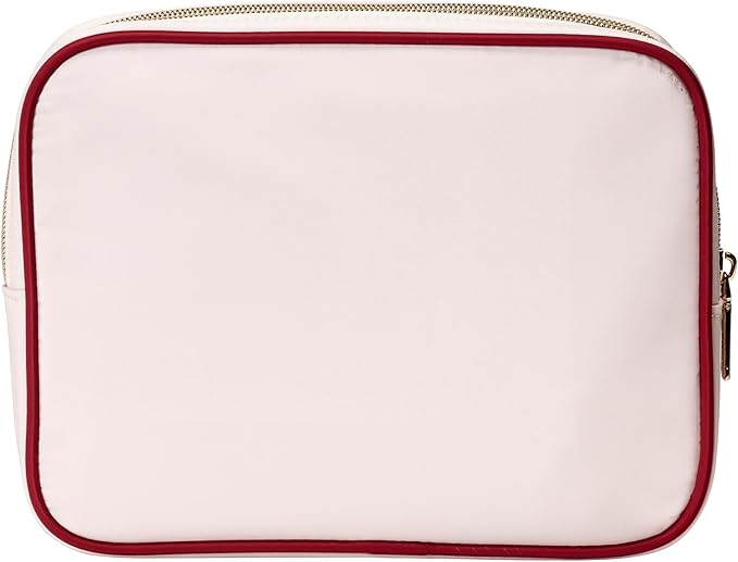 Conair Travel Double Zip Organizer - Toiletry Bag - Makeup Bag - Travel Makeup Bag - Makeup Organizer - Gifts for women - Light Pink
