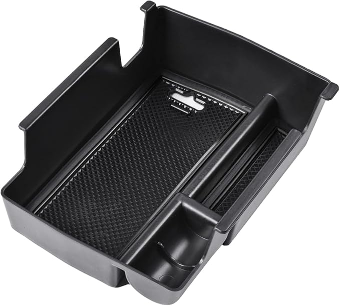 TACOBRO Center Console Organizer Tray Compatible with Jeep Compass 2022 2023 2024 2025 Accessories Insert Armrest Glove Box Secondary Storage Divider ABS Materials,Black
