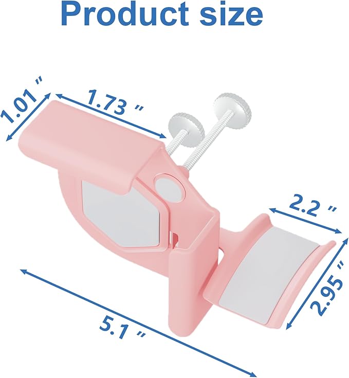Headphone Holder for Screen, Plastic Headphone Stand, Headset Stand Suitable for AirPods Max, Sony, Bose, Beats and More (Pink)