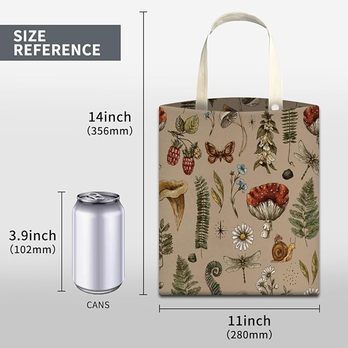 Car Trash Can, Cute Car Trash Bag, Hanging Car Organizer and Storage Bag, Trash Bin for Car Accessories, Vehicle, Travelling, Camping Cute Boho Mushroom