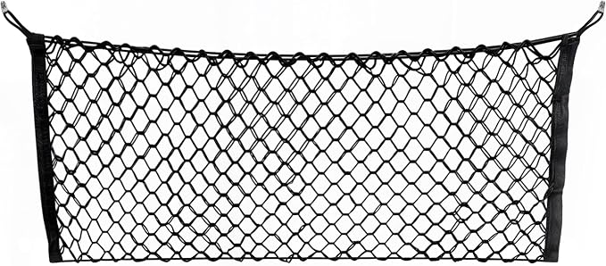 Envelope Style Automotive Elastic Trunk Mesh Cargo Net for Hyundai Kona Hybrid 2018-2026 - Premium Trunk Organizers and Storage - Luggage Net for Crossover - Best Car Organizer for Hyundai Kona EV