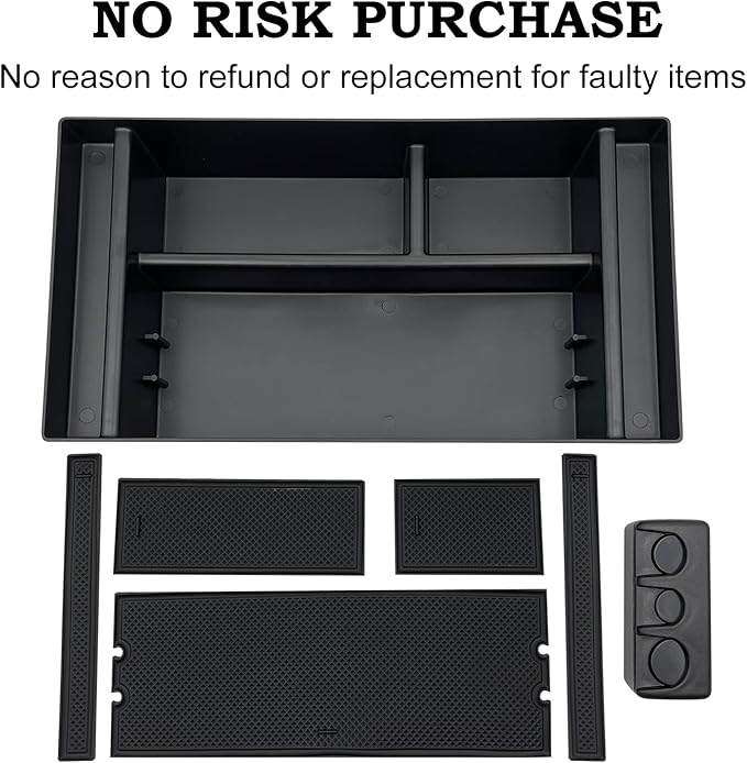 Compatible with Chevy Silverado 1500 Accessories/GMC Sierra 1500 2019-2022 Center Console Organizer Tray Fits for 2020-2023 Silverado/Sierra 2500 HD/3500 HD -Full Console Only